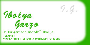 ibolya garzo business card